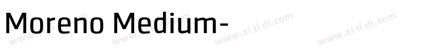 Moreno Medium字体转换